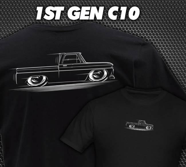 1st Gen C-10 Chevy / Gmc Truck T-shirt 1960-1966 Chevrolet C10 Shortbed 64 65 66